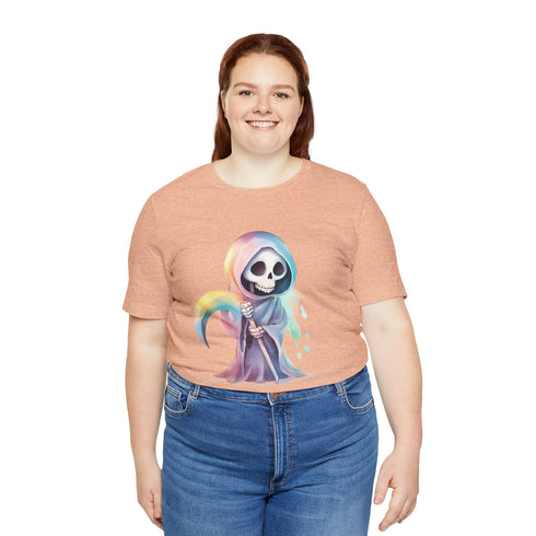 Cute Colorful Reaper - Short Sleeve Tee